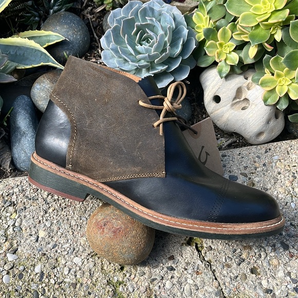 OluKai Two-Tone Leather Chukka Boots - Picture 9 of 16
